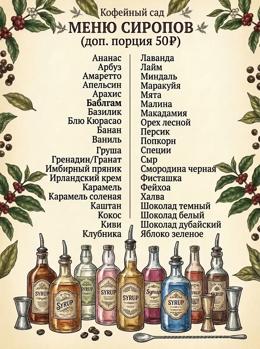 Десерты кофейни «Кофейный сад»: торты, чизкейки и пирожные